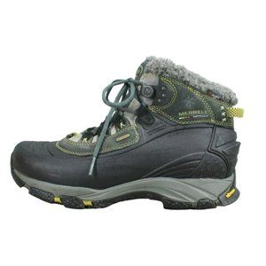 Merrell Winterlude 6 Gray Leather WP Insulated Polartec Winter Boots Size 7.5